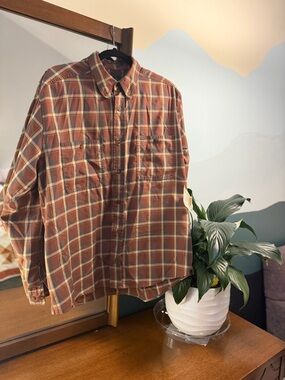 Woolrich Woodchip Plaid Button-Up Shirt